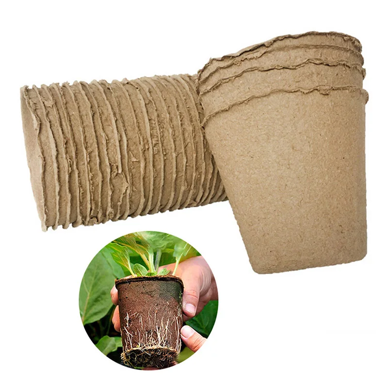 100 шт. бумажный горшок заводские стартеры семена травы набор для детской чашки