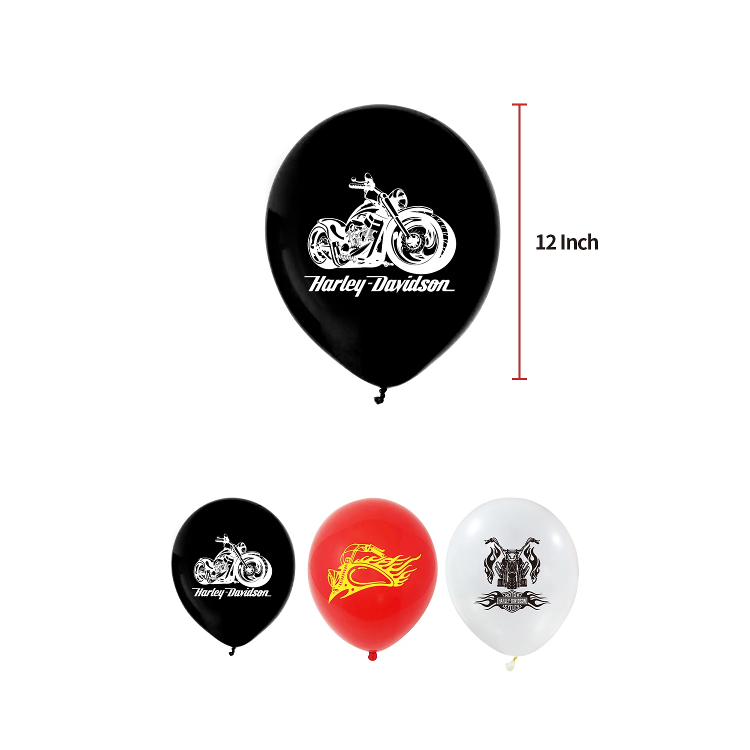 Suministros de fiesta de cumplea&ntilde;os con tem&aacute;tica de motocicleta, globos de decoraci&oacute;n para pastel, pancarta de feliz cumplea&ntilde;os para ni&ntilde;os, decoraci&oacute;n de fiesta de cumplea&ntilde;os de moto-4