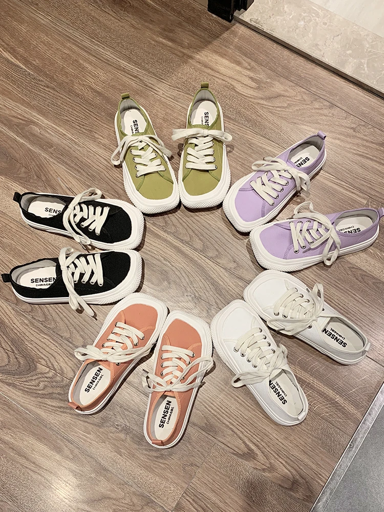 

Espadrille Shoes Casual Female Sneakers Square Toe 2021 Fashion Women's Flats New Retro Cross Modis Dress Cross-tied Leisure Bas