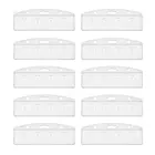 XRHYY 10 шт. половина карты ID-Бейдж горизонтальный матовый жесткий пластиковый держатель для половины карты для салфеток ID-прозрачный