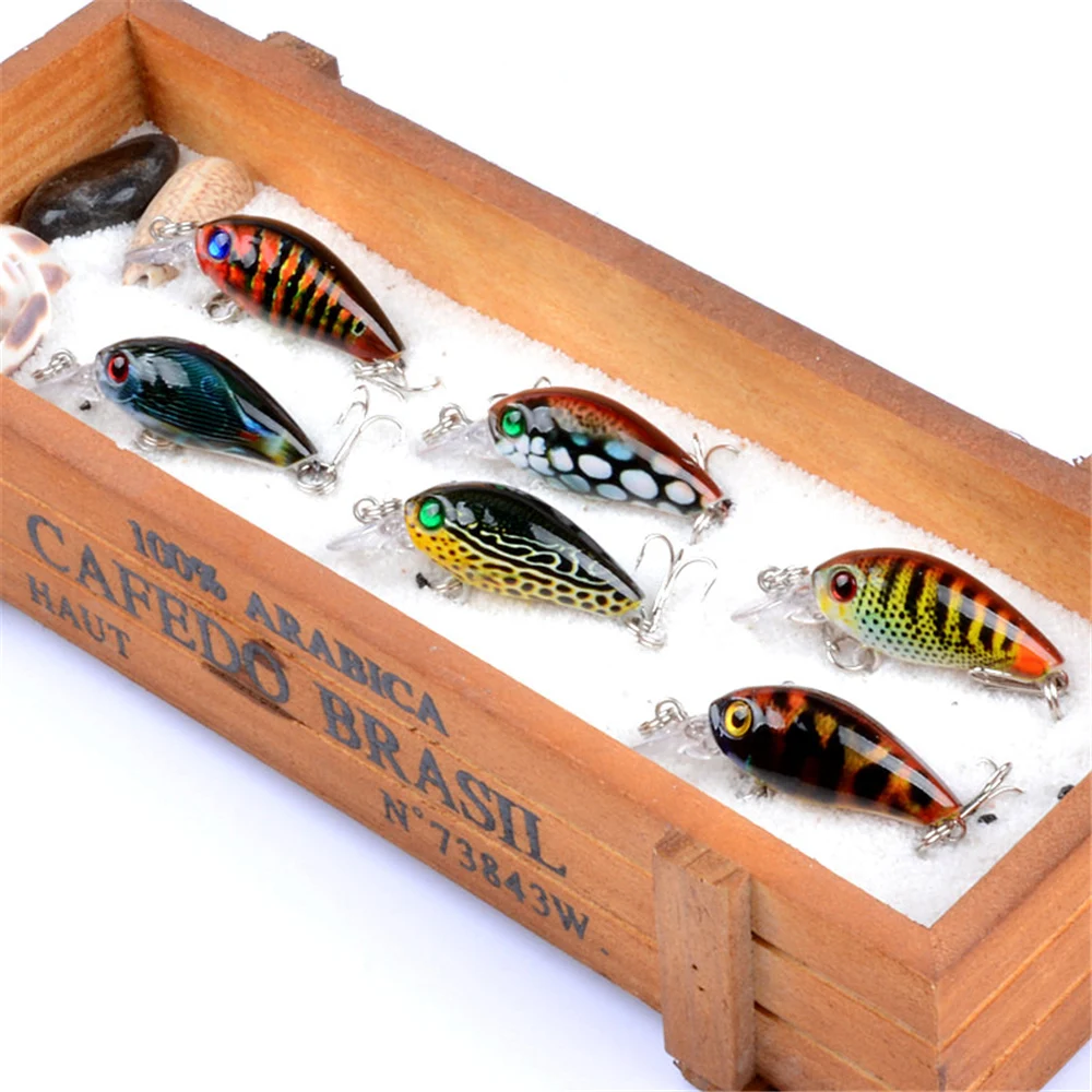 Olta 6 шт./компл. мини приманка рыболовные приманки воблеры кренкбейты живопись для