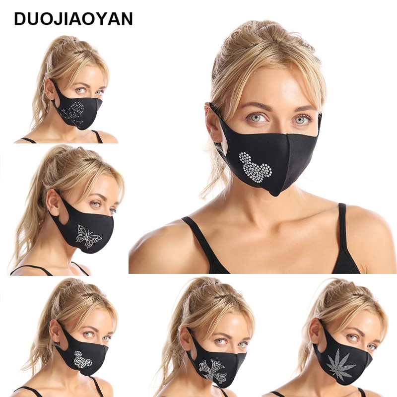 

DUOJIAOYAN NEW European and American Rhinestone mask Fashion Multiple styles Shiny Jewelry Masks Butterfly Face Decoration