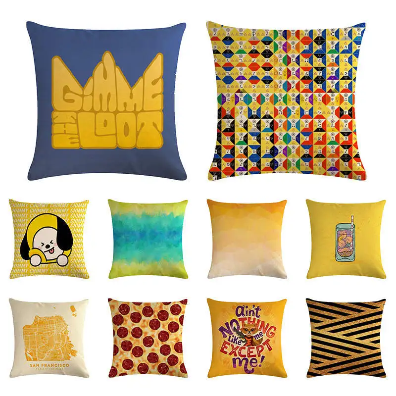 Индивидуальный цветной вышитый узор наволочка пчела подушка &quotКорона&quot чехол