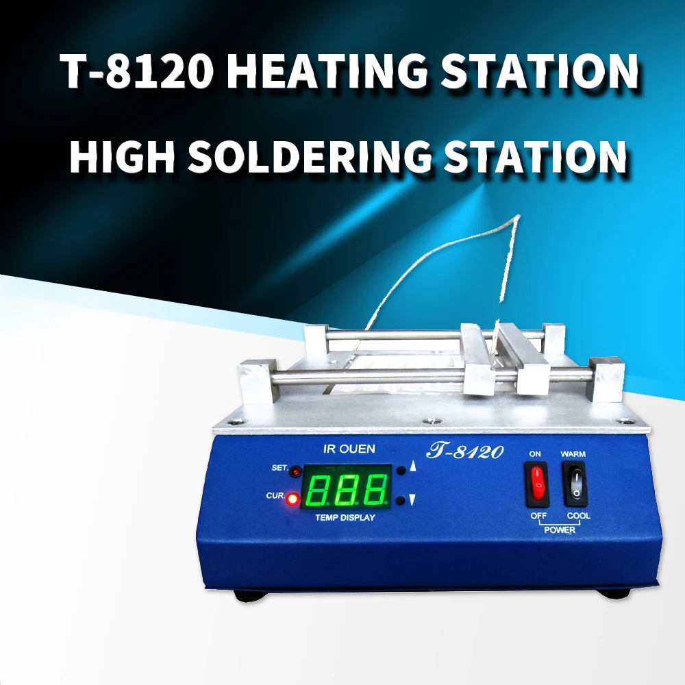 

Preheating Furnace For High Temperature Desoldering Station T-8120 120*120mm SMD Infrared PID Station Heating Plamform