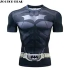 Футболка мужская компрессионная, дышащая, с 3D-принтом, с коротким рукавом
