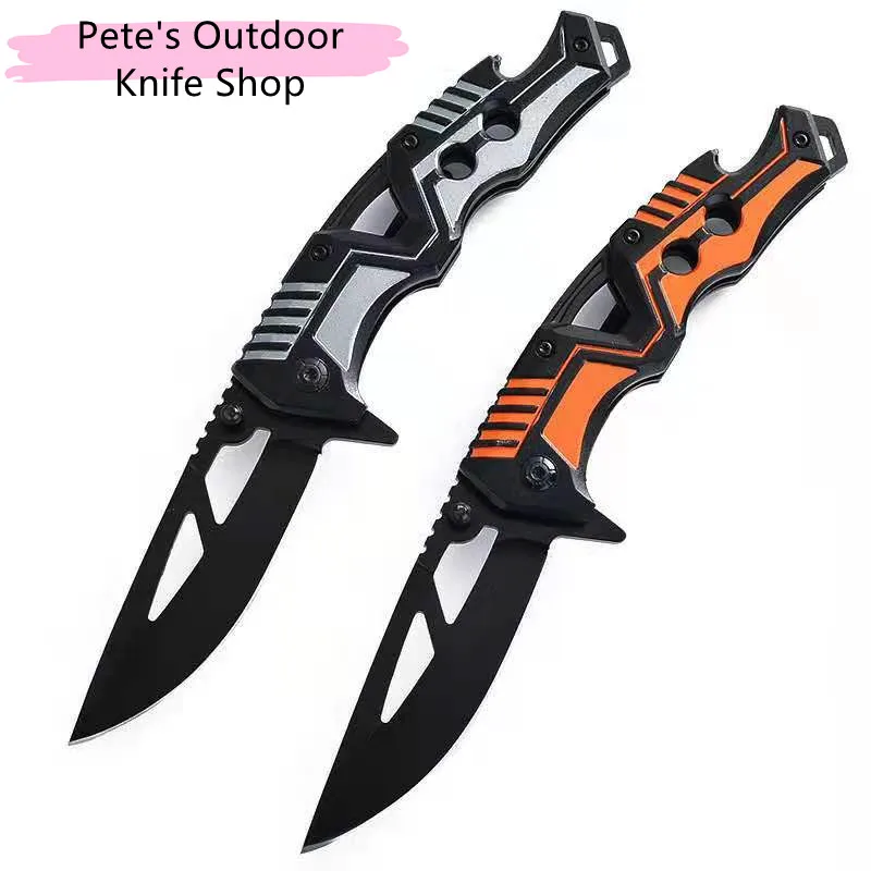 

Multi-Function Knife, Aluminum Handle Outdoor Folding Knife Sharp Camping Adventure Fruit Cutting Self-Defense Hunting Hand Tool