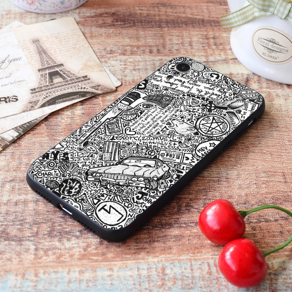for iphone supernatural i soft tpu border apple iphone case free global shipping