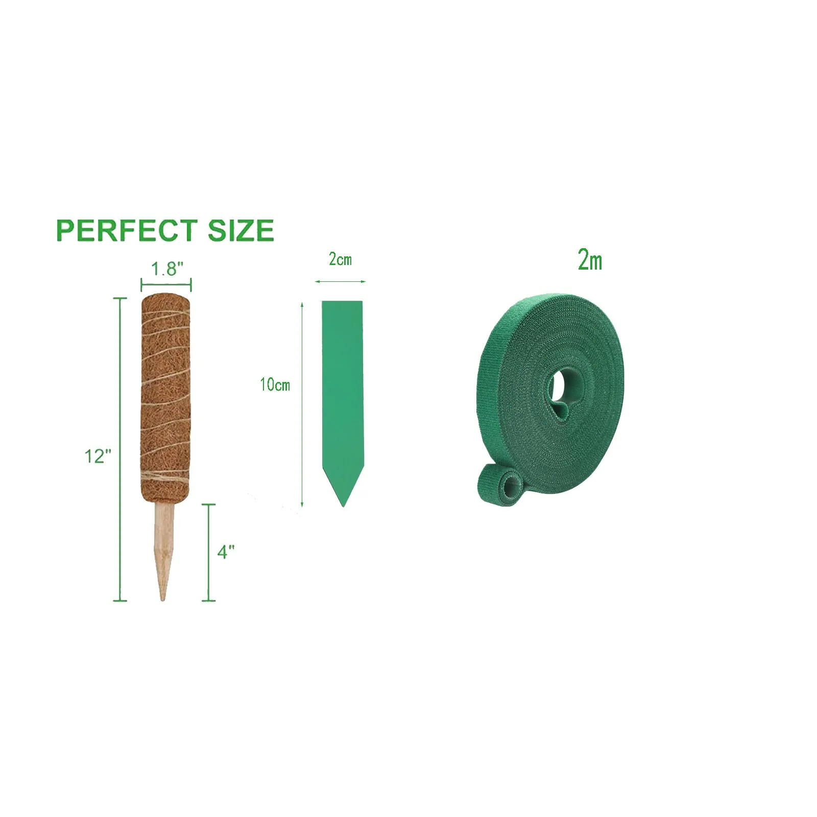 2021Coir Moss Pole Stick Scindapsus стержни для подъема растений стойки выдвижные растений|Опоры