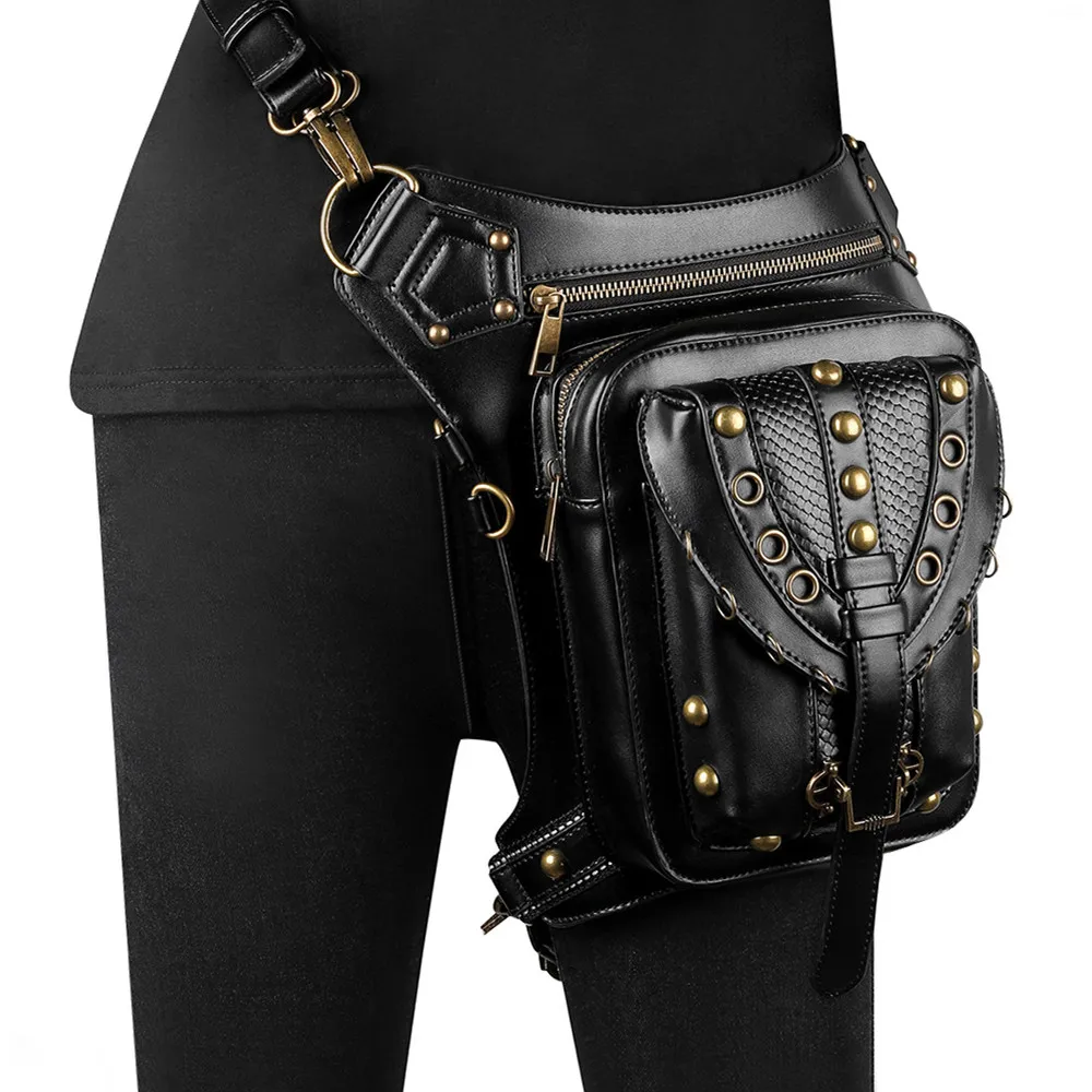 Модная женская сумка в европейском и американском стиле, удобный рюкзак на одно плечо в стиле панк, маленькая черная дамская сумочка от AliExpress WW