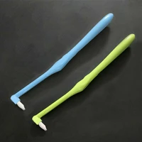 2pcs small head soft hair interspace toothbrushes tufted end teeth interdental brush dental floss orthodontic clean tool