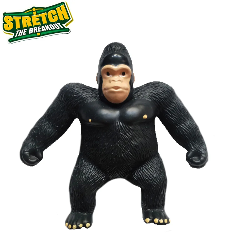 Chimpanzee Растягивающаяся фигурка, бодибилдер, шимпанзе, робот, клоун, скручивающаяся, сгибающаяся, Супер Стретч-игрушка - Цвет: Chimpanzee