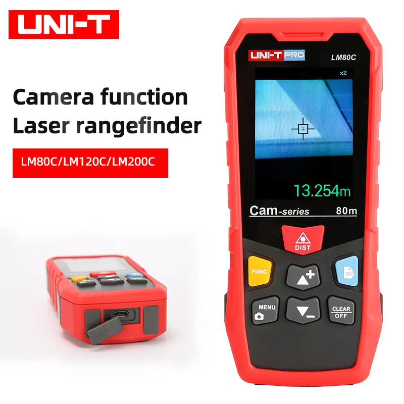 UNI T LM200C Тип камеры лазерный дальномер IP65 водонепроницаемый/пылезащитный