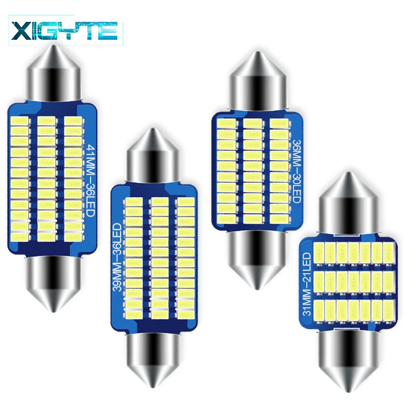 Автомобильные аксессуары C5W C10W 31/36/39/41 мм 3014 21/30/36LED интерьерный светильник для