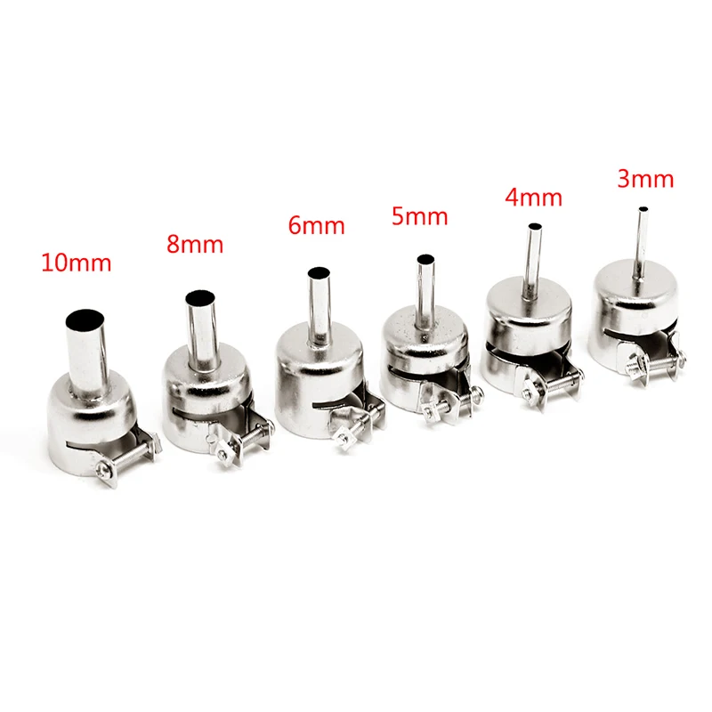 6 шт 850 круглые сопла горячий воздух паяльная станция 3/4/5/6/8/10 мм|Сварочные сопла| |