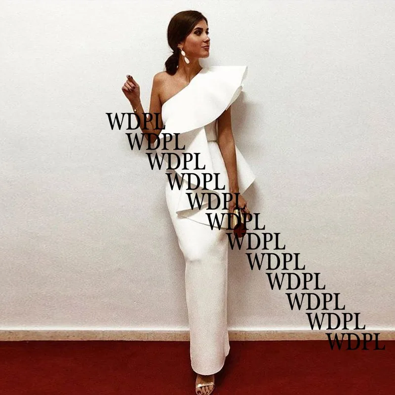 Торжественное платье Vestido Longo вечернее платье robe de soiree Потрясающие Элегантные Длинные вечерние платья прямые с оборками abiye
