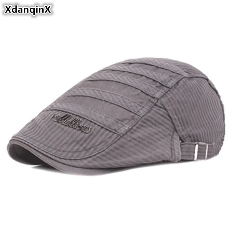 

XdanqinX Snapback Cap Men's Vintage Cotton Berets Fashion Personality Brands Cap Adjustable Size Men Retro Tongue Caps Dad Hats