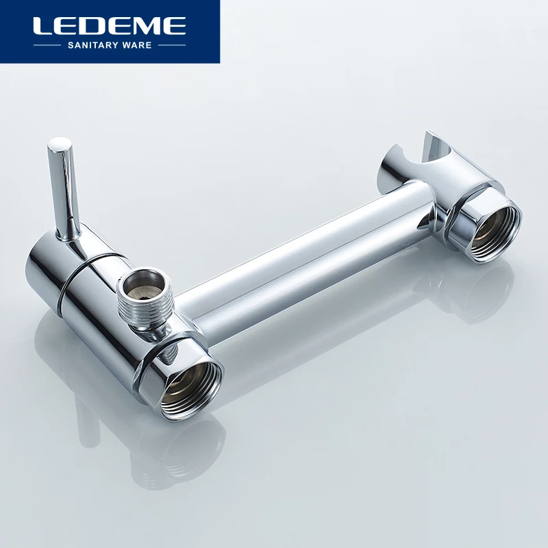 Смеситель для биде LEDEME двухфункциональный ванной душа с крючком хромированный