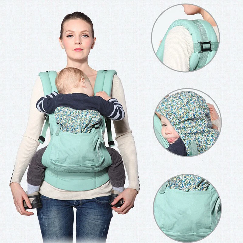 Ergonomic Baby Carrier 360 Organic Cotton Wrap Sling Backpacks Adjustable Kids Manduca | Мать и ребенок