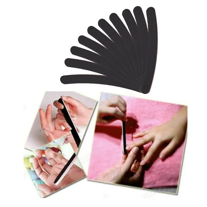 

1PC Black Nail Art Manicure Buffer Buffing Sanding Files Sandpaper