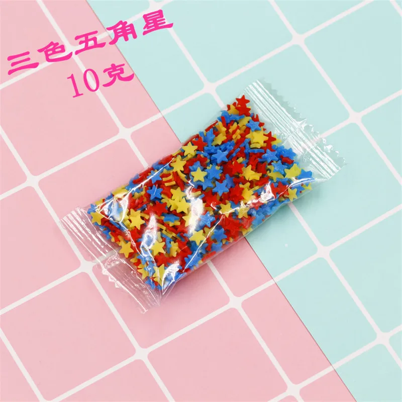 10g Fruit Fimo Bead Charms for Slime Accessories Fluffy DIY Decoration Addition Slime Clound Sand Toys Filler Glitter Clear Set