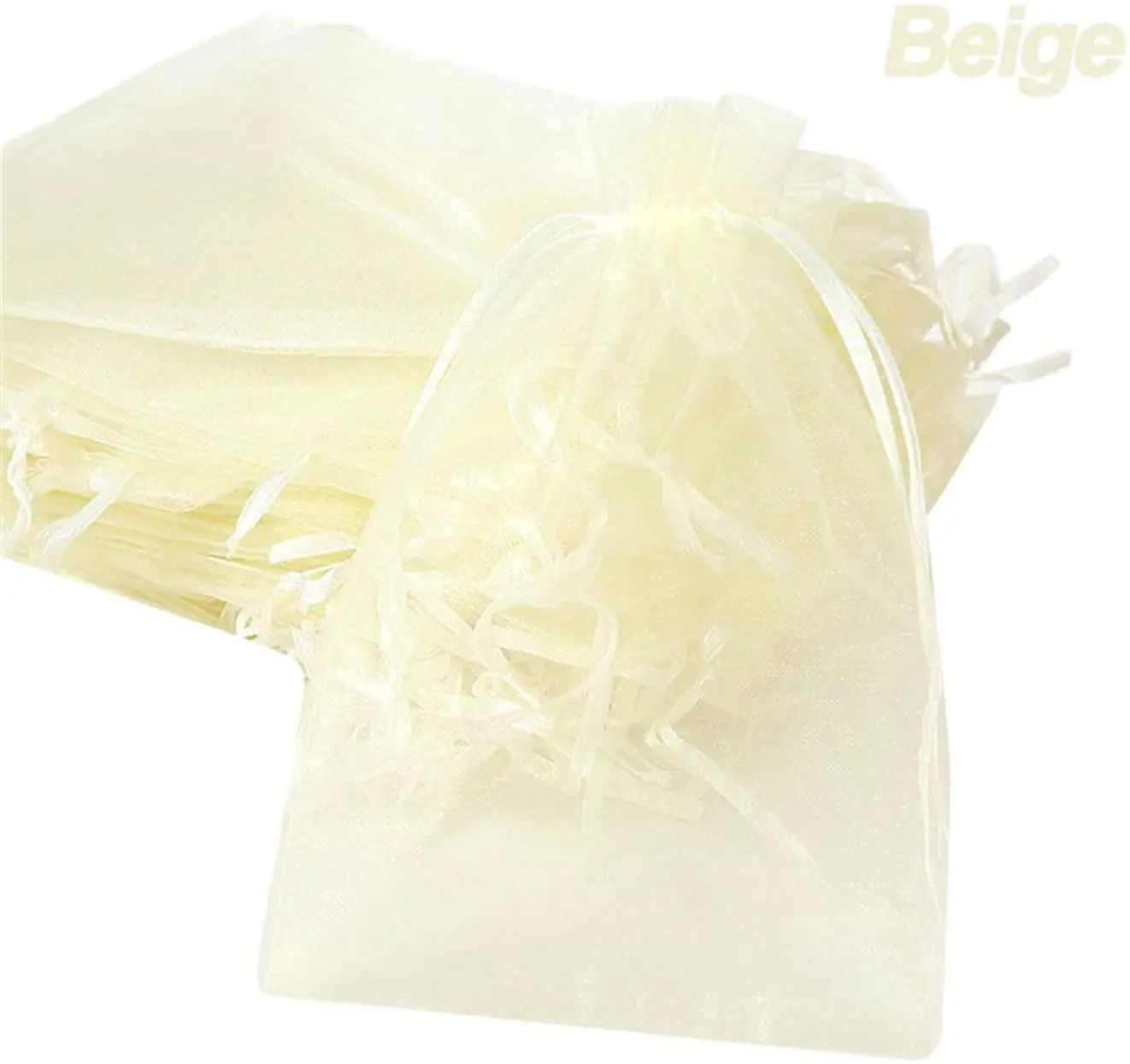 

100 шт./лот, сетчатые прозрачные сумки из органзы, свадебные вечерние подарки на Рождество, подарочные сумки для хранения конфет, сумки на шну...