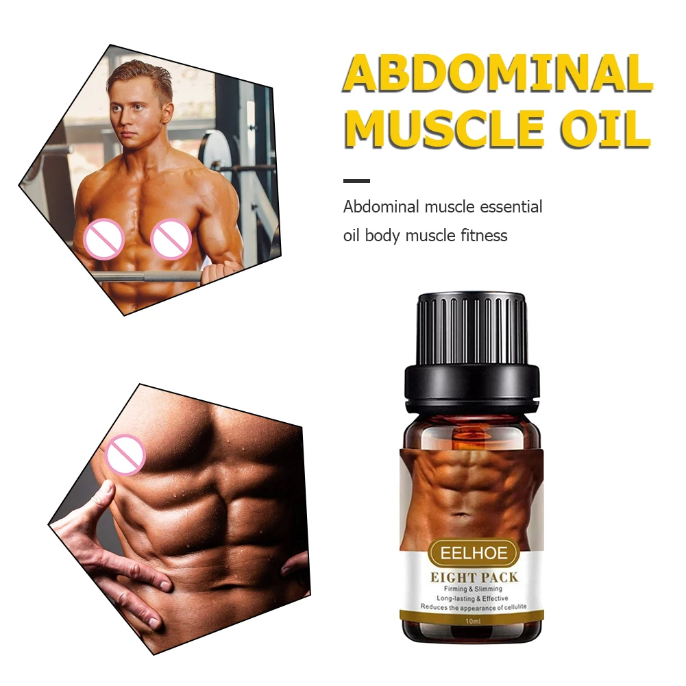 

10ml Abdominal Muscle Essential Oil Body Firming Stronger Muscle Shaping Fat Burning Weight Loss Fitness Powerful Essential Oil