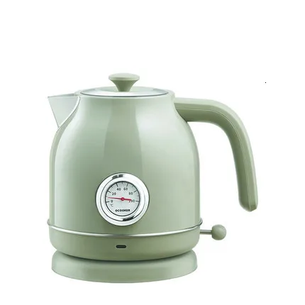 green Xiaomi Youpin qcooker Электрический чайник контроль температуры на входе 1.7л большой электрический чайник часы - Цвет: green