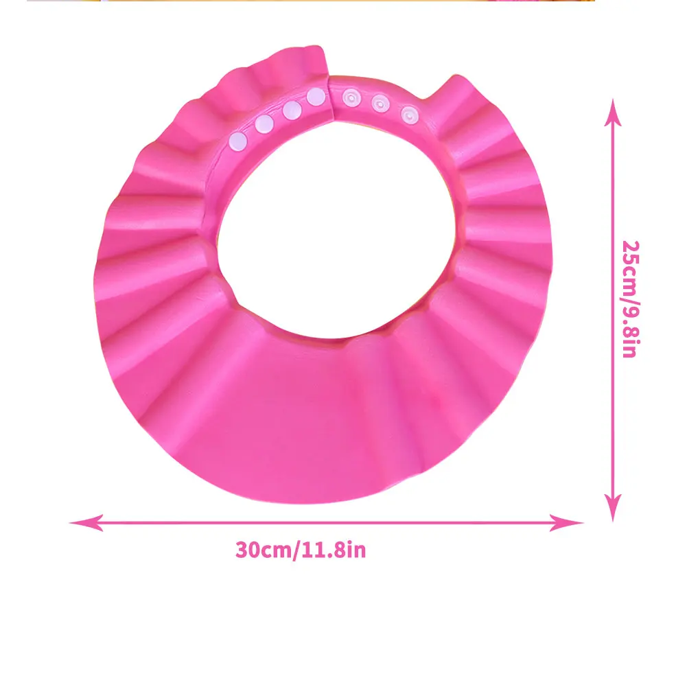 

Adjustable Kids Shampoo Cap Safe Shampoo Hat Shower Bath Soft Caps Hair Shield Bebes Children Bathing Shower Cap Hat Kids