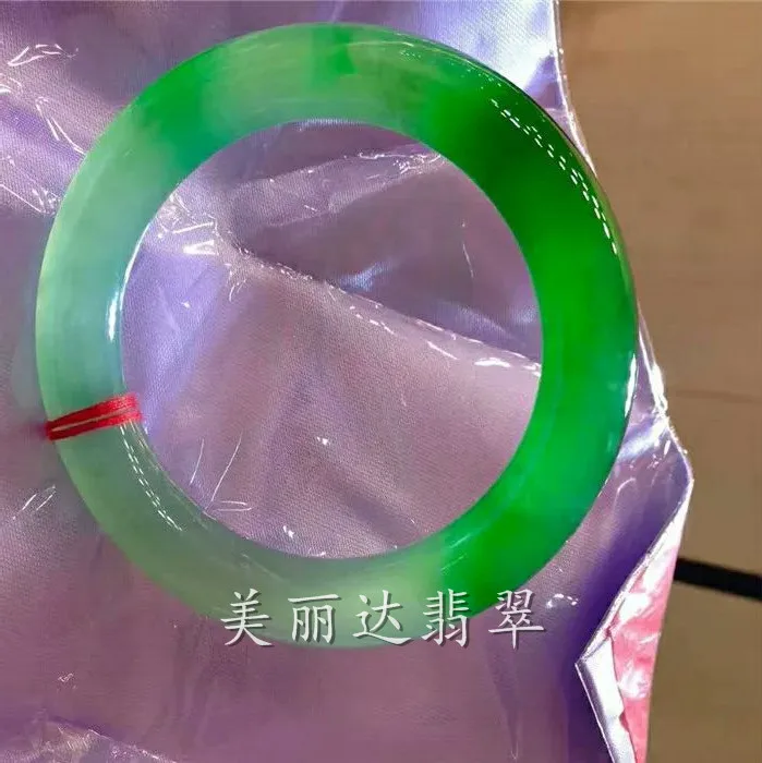 Натуральный браслет А карго из жадеита ледяные семена раньше плавающий зеленый