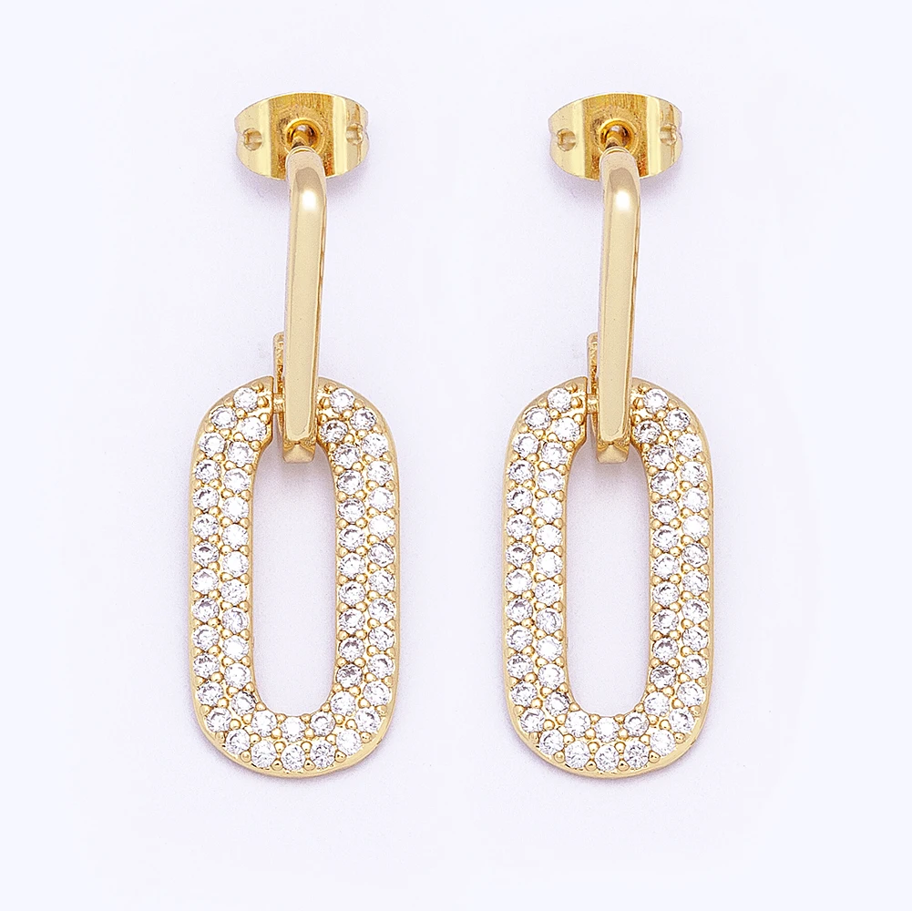 Высококачественные модные циркониевые Подвесные серьги-кольца геометрические