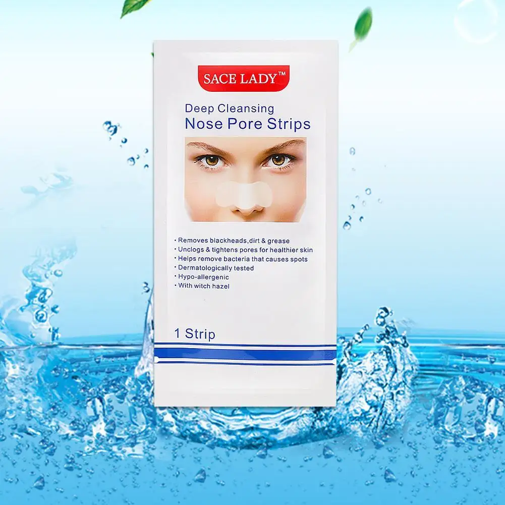 

5 Pcs Nose Blackhead Remover Mask Deep Cleansing Skin Care Shrink Pore Acne Treatment Mask Nose Black dots Pore Clean Strips