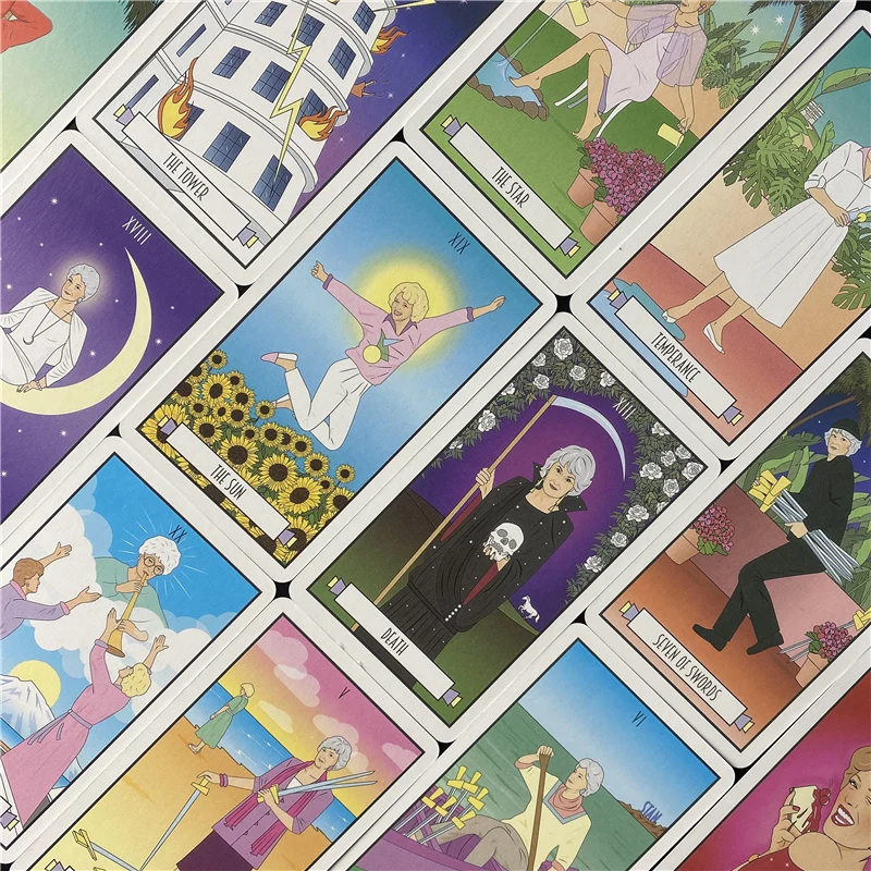 Золотые карты для девочек Tarot настольная игра развлечение творческая Дека