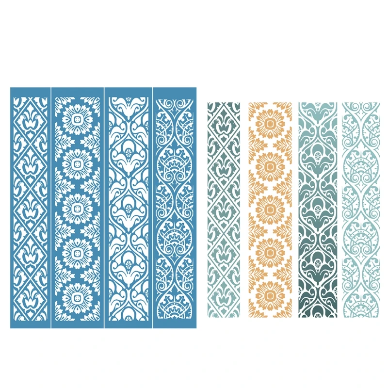 Винтажный кружевной самоклеящийся трафарет для шелкографии сетчатые переводы