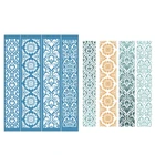 Винтажный кружевной самоклеящийся трафарет для шелкографии, сетчатые переводы для самостоятельного изготовления футболок, подушек, текстильных картин, украшения