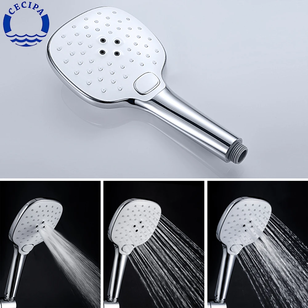 CECIPA Chrome Shower System Set With 38℃ Thermostatic Faucet Height Adjustable Slide Bar Safety Lock Bathroom Fixtures | Строительство