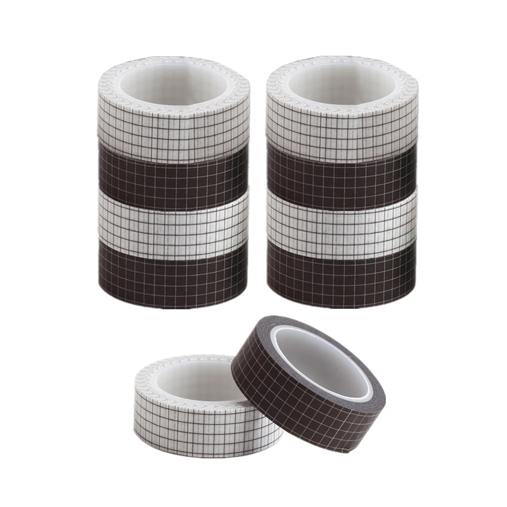 Сетка васи лента 10 м черная белая записываемая бумага клейкая для маскировки 15 мм