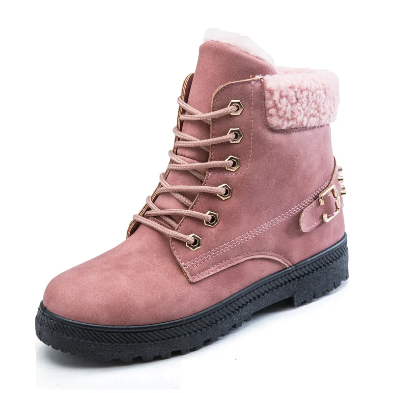 

Women's new snow boots, velvet, thickened women's cotton shoes, Martin boots with casual large size shoes in winter fur boots