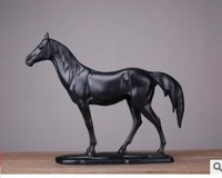 animal nordic wind black horse display business resin gifts creative home decoration manufacturers direct sales statue decorate