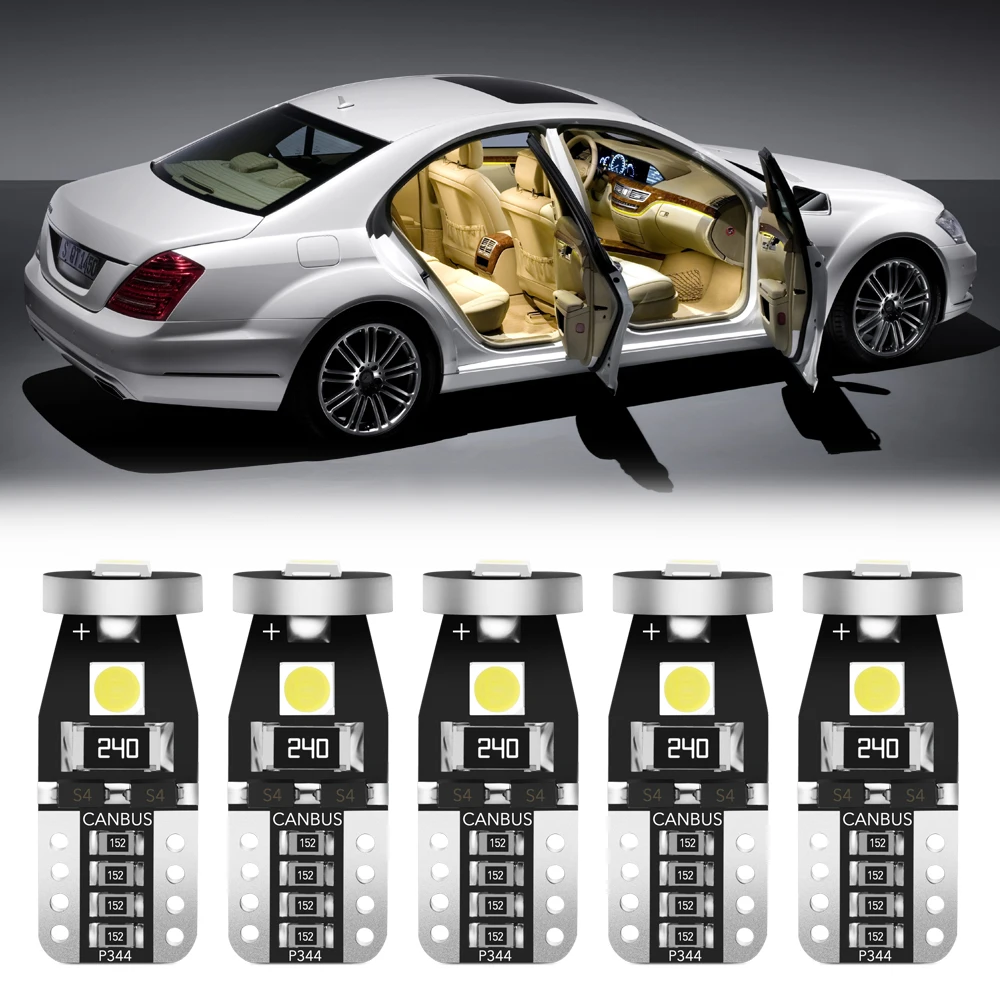 10 шт. светодиодные лампы T10 Led W5W белые для opel astra h j g corsa insignia zafira b vectra c d