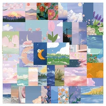 10/30/50PCS Cute Oil Painting Cartoon Graffiti Stickers Aesthetics Laptop Guitar Phone Bike Car Waterproof Sticker Decal Kid Toy