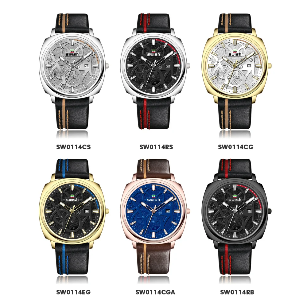 Мужские водонепроницаемые часы SWISH 2020 мужские Роскошные Кварцевые спортивные