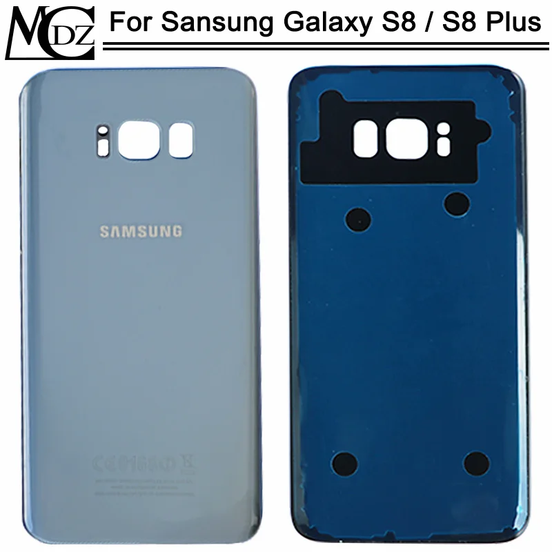 New S8 Battery Cover For Samsung Galaxy S8 G950 / S8 Plus S8+ G955 Back Cover Rear Back Glass Door Panel Housing Case
