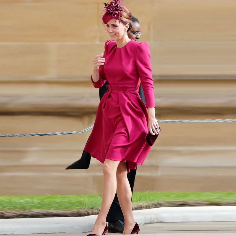 Платье принцессы Кейт Миддлтон дизайнерское женское официальное винтажное
