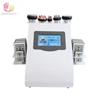 Новинка 2021, 6 в 1, ультразвуковая кавитационная вакуумная машина 40K для потери жира, формирования тела, удаление морщин, Радиочастотное косметическое устройство для домашнего использования