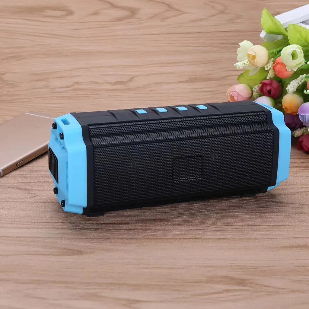 Bluetooth Колонка HIPERDEAL стерео сабвуфер двойной динамик FM USB микрофон Портативная