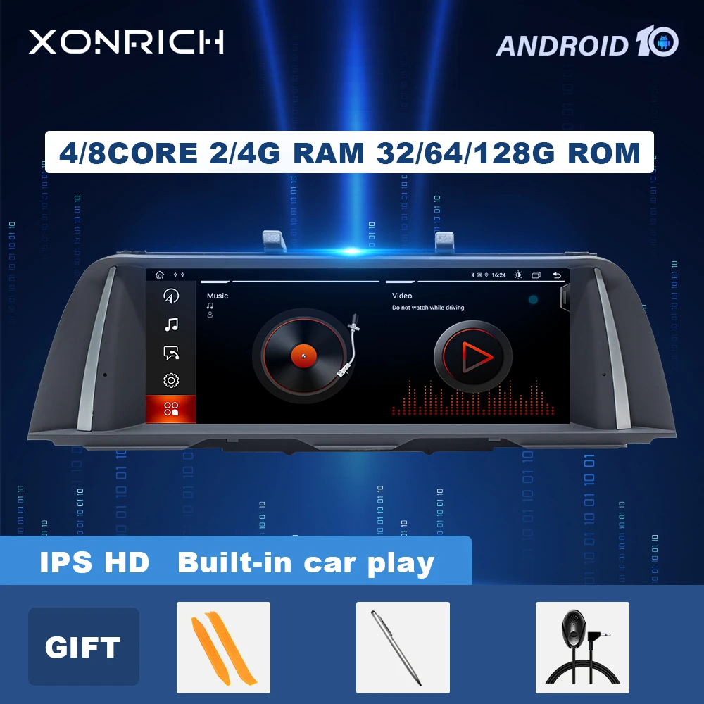 

DSP 4GB RAM 128GB Android 10 Car Radio For BMW 5 Series F10 F11 2010-2016 CIC NBT Multimedia IPS GPS Navigation Stereo Head Unit
