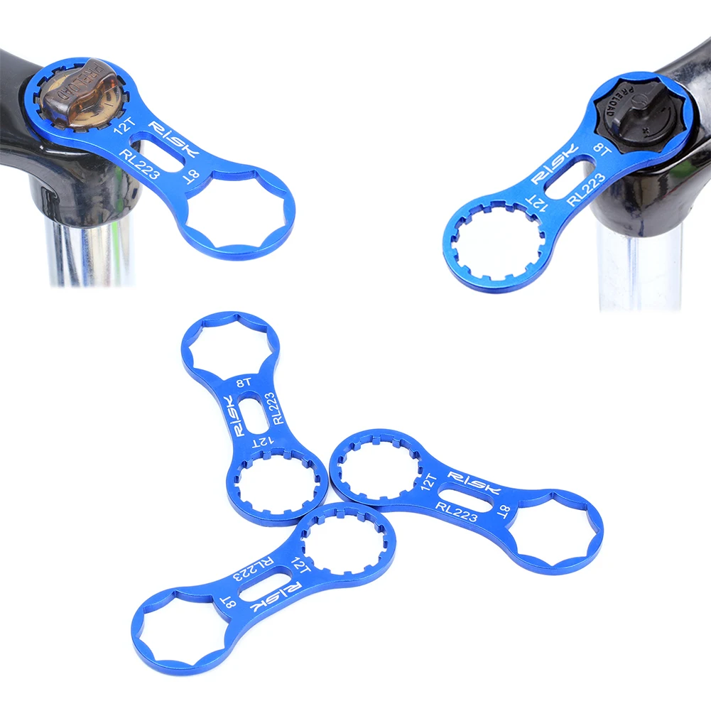 

Bike Front Fork Cap Wrench Bike Fork Repair Tool Double Head Front Fork Wrench Compatible with XCM/XCR/XCT/RST Accessories