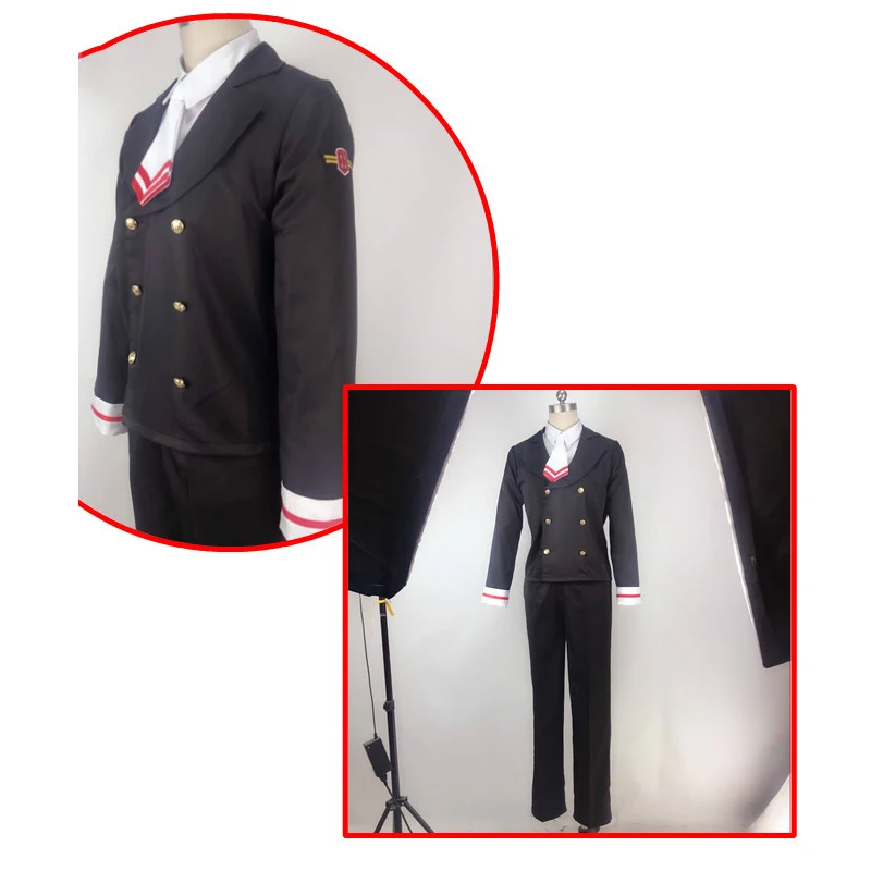 Anime Cardcaptor Sakura Cosplay Costumes Shaoran Li Costume Halloween Party Syaoran School Uniform | Тематическая одежда и