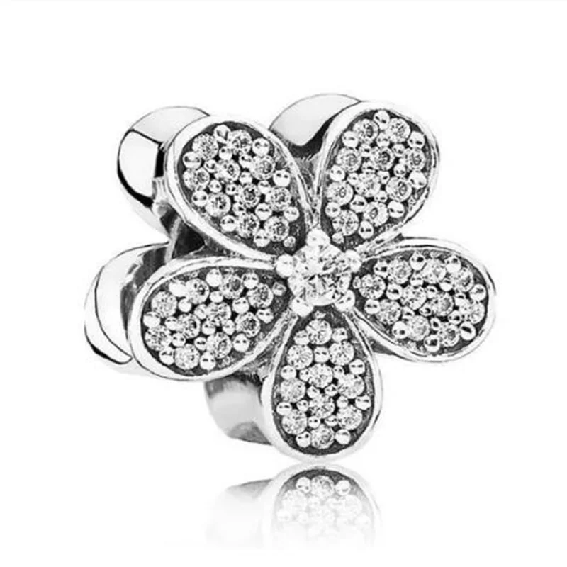 

Original 925 Sterling Silver Bead New Dazzling Daisy Beads Fit Pandora Women Bracelet & Necklace Diy Jewelry