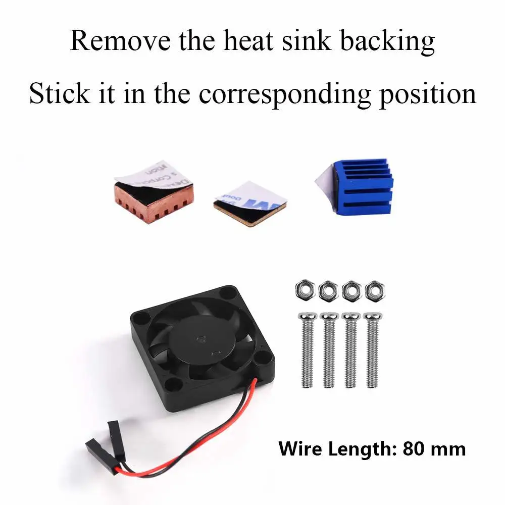 Aokin 30x30x7 мм Raspberry Pi охлаждающий вентилятор Бесщеточный Охлаждающий для процессора